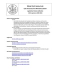 Legislative History: An Act to Develop a Controlled Substances Prescription Monitoring and Intervention Program (SP786)(LD 2131) by Maine State Legislature (120th: 2000-2002)
