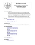 Legislative History: Resolve, Regarding Legislative Review of Chapter 90: Registration of Foresters for Supervision of Unlicensed Personnel, a Major Substantive Rule of the Department of Professional and Financial Regulation, Office of Licensing and Regulation (HP1636)(LD 2139) by Maine State Legislature (120th: 2000-2002)