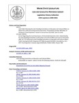 Legislative History: An Act Regarding the Local Governance of School Administrative Units (SP791)(LD 2143) by Maine State Legislature (120th: 2000-2002)