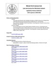 Legislative History: An Act to Designate the Great Salt Bay Marine Shellfish Preserve (HP1667)(LD 2172) by Maine State Legislature (120th: 2000-2002)