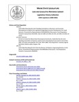 Legislative History:  An Act to Create the Maine Rural Development Authority (HP1724)(LD 2212)