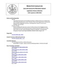 Legislative History: Resolve, Dealing With One-time License Transfers of Sea Urchin Dragging Licenses (HP1726)(LD 2213) by Maine State Legislature (120th: 2000-2002)
