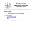 Legislative History: Communication from the Speaker: Appointments to Joint Standing Committees (HP5) by Maine State Legislature (120th: 2000-2002)