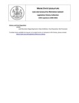 Legislative History: Joint Resolution Regarding Eastern State Exhibition (SP485) by Maine State Legislature (120th: 2000-2002)