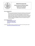 Legislative History: Joint Resolution Memorializing the President of the United States, the Attorney General of the United States, the Secretary of Transportation and the Congress of the United States to Impose a Moratorium on Major Airline Mergers (SP595) by Maine State Legislature (120th: 2000-2002)