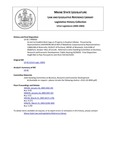 Legislative History: An Act to Establish Rent Caps on Property in Southern Maine (HP50)(LD 42) by Maine State Legislature (121st: 2002-2004)