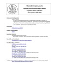 Legislative History: An Act to Amend the Maine Workers' Compensation Act of 1992 as it Relates to Compensation for Amputation of a Body Part (HP110)(LD 101) by Maine State Legislature (121st: 2002-2004)