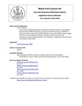 Legislative History: An Act Concerning the Membership of the Board of Dental Examiners (HP218)(LD 275) by Maine State Legislature (121st: 2002-2004)