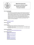 Legislative History: An Act To Require Use of United States Citizens for Work with the Bureau of Parks and Lands (HP227)(LD 284) by Maine State Legislature (121st: 2002-2004)