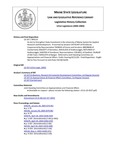 Legislative History: An Act to Strengthen State Investment in the University of Maine System for Applied Research and Development (SP119)(LD 337) by Maine State Legislature (121st: 2002-2004)