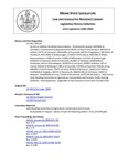 Legislative History:  An Act to Stabilize the Maine Dairy Industry (SP120)(LD 338)