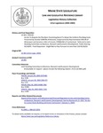 Legislative History: An Act To Require the Plumbers' Examining Board To Adopt the Uniform Plumbing Code (SP138)(LD 401) by Maine State Legislature (121st: 2002-2004)