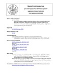 Legislative History: An Act To Establish the Allagash Waterway Advisory Council (SP252)(LD 714) by Maine State Legislature (121st: 2002-2004)
