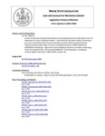 Legislative History: An Act To Eliminate Potential Restrictions to the Establishment of an Alternative Form of Regulation for Some Telephone Utilities (HP575)(LD 776) by Maine State Legislature (121st: 2002-2004)