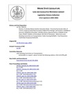 Legislative History: Resolve, To Declare Maine Aviation Education Week (SP274)(LD 795) by Maine State Legislature (121st: 2002-2004)