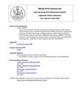 Legislative History: An Act To Ensure Equal Treatment of Telecommunications Customers under Maine's Universal Service Fund (HP620)(LD 843) by Maine State Legislature (121st: 2002-2004)