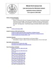 Legislative History: Resolve, To Renew the Veterans' Emergency Assistance Program (SP350)(LD 1021) by Maine State Legislature (121st: 2002-2004)