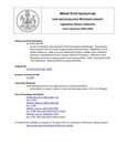 Legislative History: An Act To Establish a New Method of Determining the State Budget (HP796)(LD 1078) by Maine State Legislature (121st: 2002-2004)