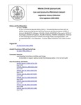 Legislative History:  An Act To Create the Bayside Utilities District (HP886)(LD 1212)
