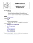 Legislative History: An Act To Establish a Modern Transportation Policy (HP887)(LD 1213) by Maine State Legislature (121st: 2002-2004)