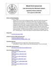 Legislative History: An Act to Ensure Playground Safety (HP927)(LD 1253) by Maine State Legislature (121st: 2002-2004)