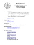 Legislative History: An Act To Modernize the State's Tax System (HP1020)(LD 1394) by Maine State Legislature (121st: 2002-2004)