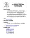 Legislative History:  Resolve, Amending the Commissioner of Administrative and Financial Services' Authorization To Convey a Portion of the Kennebec Arsenal in Augusta Pursuant to Resolve 1999, Chapter 56 and To Direct Proceeds from the Sale of the Maine State Prison Property in Thomaston (HP1069)(LD 1464)