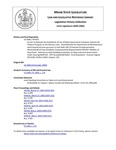 Legislative History: An Act To Relocate the Prohibition of Use of State Government Computer Systems for Political Purposes to the Election Laws (HP1071)(LD 1466) by Maine State Legislature (121st: 2002-2004)
