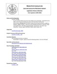 Legislative History: An Act To Protect Maine Consumers from Hidden Fees and Charges (HP1084)(LD 1479) by Maine State Legislature (121st: 2002-2004)