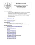 Legislative History:  An Act To Amend the Sex Offender Registration and Notification Laws (HP1107)(LD 1514)
