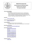 Legislative History: An Act To Clarify the InforME Public Information Access Act (SP524)(LD 1561) by Maine State Legislature (121st: 2002-2004)