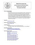 Legislative History: An Act To Join the Interstate Insurance Product Regulation Compact (SP630)(LD 1698) by Maine State Legislature (121st: 2002-2004)