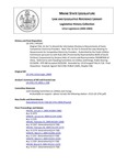 Legislative History: An Act To Amend the Information Disclosure Requirements of Some Competitive Electricity Providers (HP1263)(LD 1741) by Maine State Legislature (121st: 2002-2004)