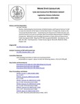 Legislative History: Resolve, Authorizing the Commissioner of Administrative and Financial Services To Sell or Lease the Interests of the State in Certain Real Estate in Presque Isle, Known as the "Aroostook Residential Center" (HP1307)(LD 1785) by Maine State Legislature (121st: 2002-2004)