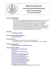 Legislative History: An Act To Revise the Minimum Firefighter Safety Standards (HP1311)(LD 1789) by Maine State Legislature (121st: 2002-2004)