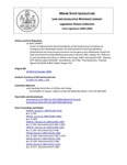 Legislative History: An Act To Implement the Recommendations of the Study Group To Examine an Emergency Alert Notification System for Deaf and Hard-of-hearing Individuals (SP667)(LD 1819) by Maine State Legislature (121st: 2002-2004)