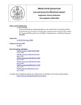 Legislative History: Resolve, Extending the Reporting Deadline for the Commission To Study Public Health (HP1346)(LD 1823) by Maine State Legislature (121st: 2002-2004)