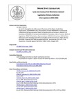 Legislative History: An Act To Strengthen the Enforcement Provisions of the Maine Health Data Organization (SP730)(LD 1884) by Maine State Legislature (121st: 2002-2004)