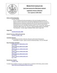 Legislative History: An Act To Implement the Recommendations of the Joint Standing Committee on Business, Research and Economic Development Regarding the Board of Licensure in Medicine Pursuant to Reviews Conducted under the State Government Evaluation Act (HP1432)(LD 1933) by Maine State Legislature (121st: 2002-2004)