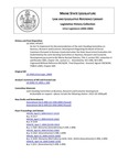 Legislative History: An Act To Implement the Recommendations of the Joint Standing Committee on Business, Research and Economic Development Regarding the Board of Dental Examiners Pursuant to Reviews Conducted under the State Government Evaluation Act (HP1457)(LD 1958) by Maine State Legislature (121st: 2002-2004)