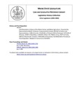 Legislative History: Joint Resolution in Honor of the Maine Farmer and Maine Agriculture (HP1037) by Maine State Legislature (121st: 2002-2004)