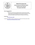 Legislative History: Joint Order, Directing the Joint Standing Committee on Criminal Justice and Public Safety to Report Out a Bill Regarding the Diversion of Offenders with Substance Abuse Problems and the Provision of Adequate Liquor Enforcement (HP1170) by Maine State Legislature (121st: 2002-2004)