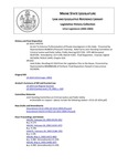 Legislative History: Joint Order, Recalling LD 1014 from the Legislative Files to the House (HP1416) by Maine State Legislature (121st: 2002-2004)