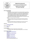 Legislative History: Joint Order, Recalling LD 749 from the Legislative Files to the Senate (SP809) by Maine State Legislature (121st: 2002-2004)