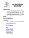 Legislative History: Resolve, Regarding Legislative Review of Chapter 11: Registration, Collection and Dissemination of Prescription Data Relating to Schedule II, III and IV Drugs, a Major Substantive Rule of the Department of Health and Human Services, Office of Substance Abuse (HP14)(LD 9) by Maine State Legislature (122nd: 2004-2006)