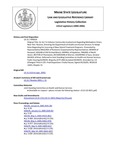 Legislative History: An Act To Enhance Community Involvement Regarding Methadone Clinics (HP24)(LD 21) by Maine State Legislature (122nd: 2004-2006)