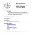 Legislative History: An Act To Require Permission of Customers before a Phone Company Can Bill Retroactively (HP42)(LD 46) by Maine State Legislature (122nd: 2004-2006)