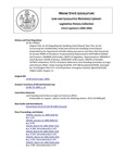 Legislative History: An Act Regarding the Gambling Control Board (SP32)(LD 90) by Maine State Legislature (122nd: 2004-2006)