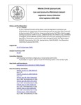 Legislative History: An Act To Amend Provisions of the Maine Land Use Regulation Commission Law (HP93)(LD 117) by Maine State Legislature (122nd: 2004-2006)