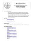 Legislative History: Resolve, Authorizing the City of Gardiner To Refinance Certain Temporary Bond Anticipation Notes Issued for Its Wastewater Project (HP102)(LD 126) by Maine State Legislature (122nd: 2004-2006)